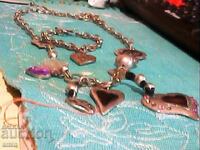 Beautiful silver-plated necklace and bracelet