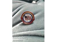 Insignă originală Sofia-Edmonton, jocuri universitare 1983