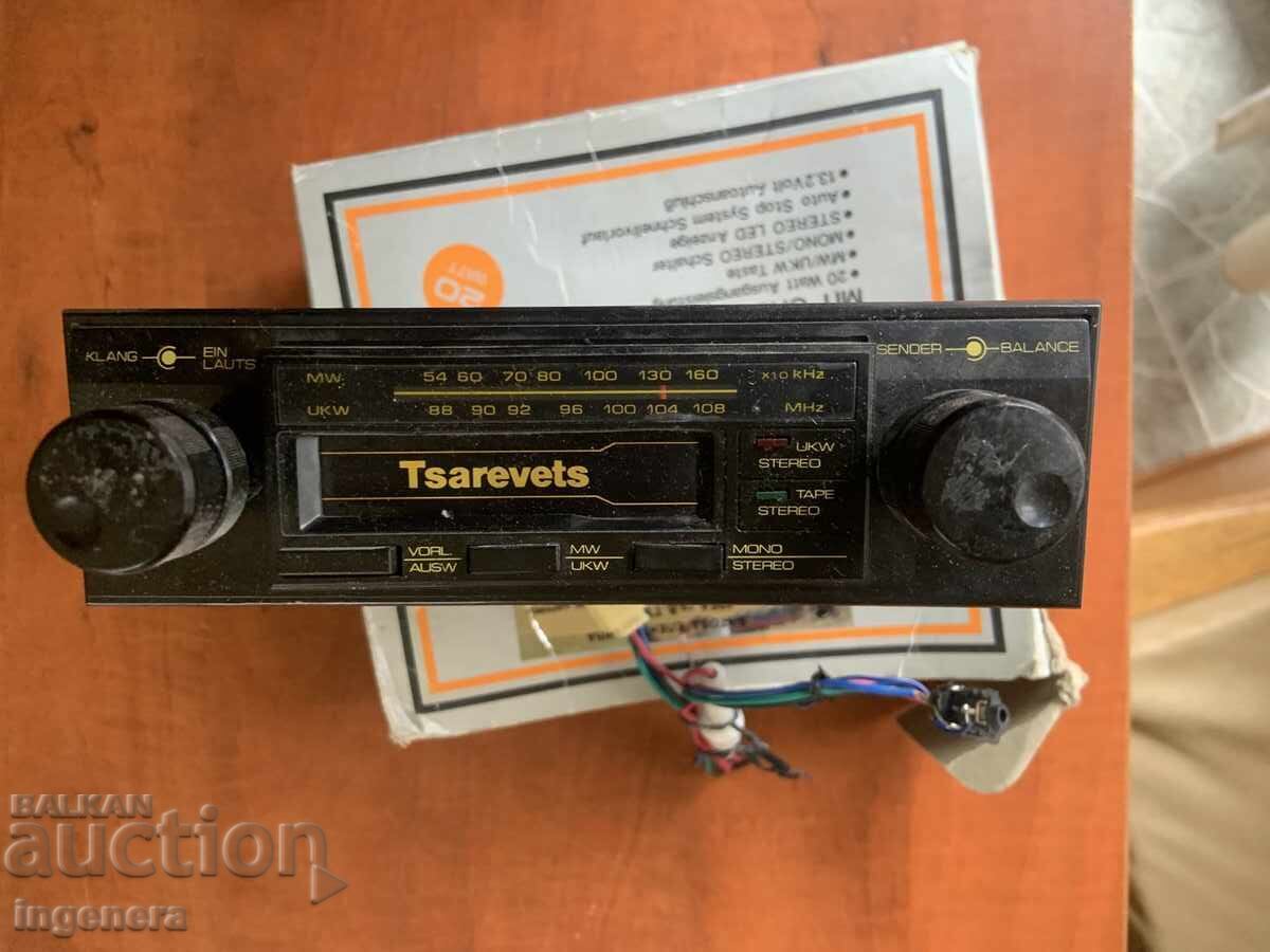 AUTORADIO "TSAREVETS" RADIO FROM SOCIALIST BULGARIA