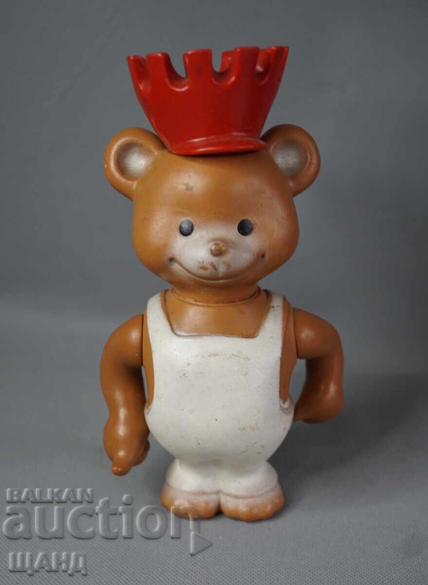 Veche jucărie germană figurină ursuleț suvenir Berlin