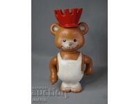 Veche jucărie germană figurină ursuleț suvenir Berlin