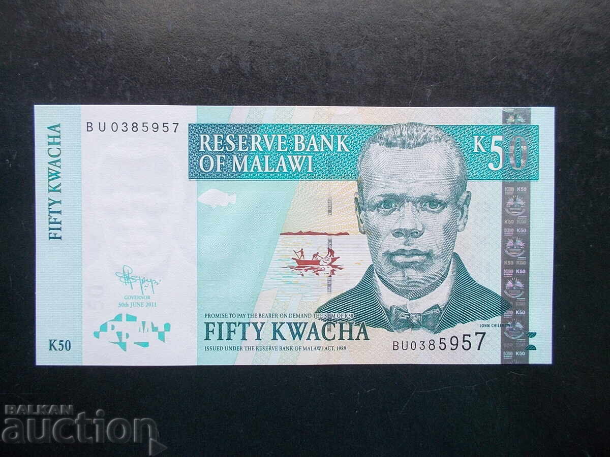 MALAWI, 50 kwacha, 2011, UNC
