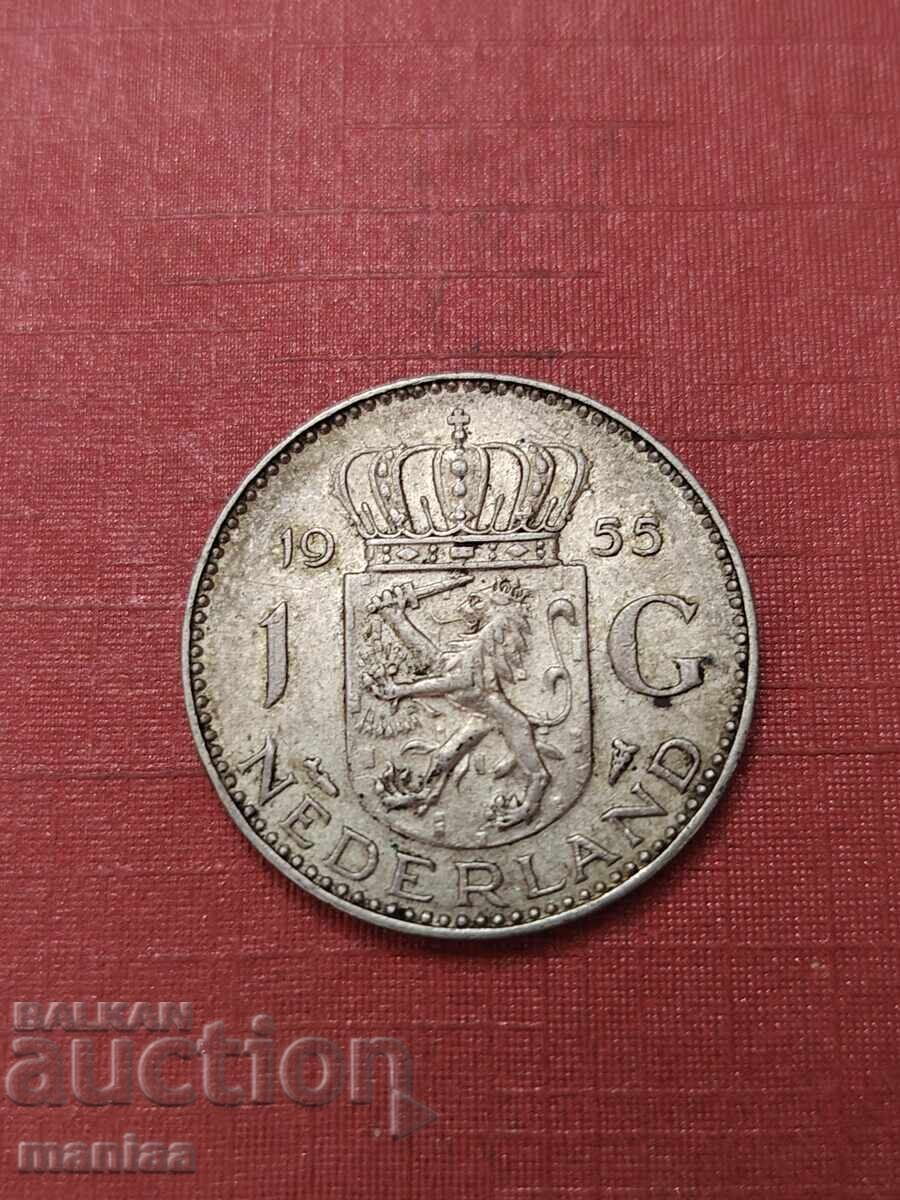 1 Gulden 1955 Ασήμι!