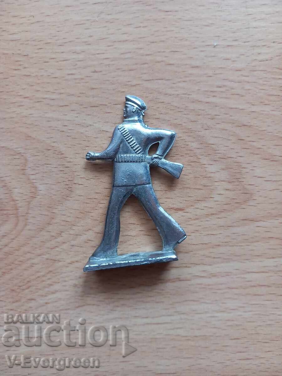 Old metal soldier, socialist figure with price € 0.01 | 0.02 BGN