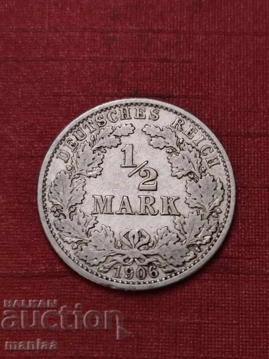 1/2 marcă 1906 Argint!