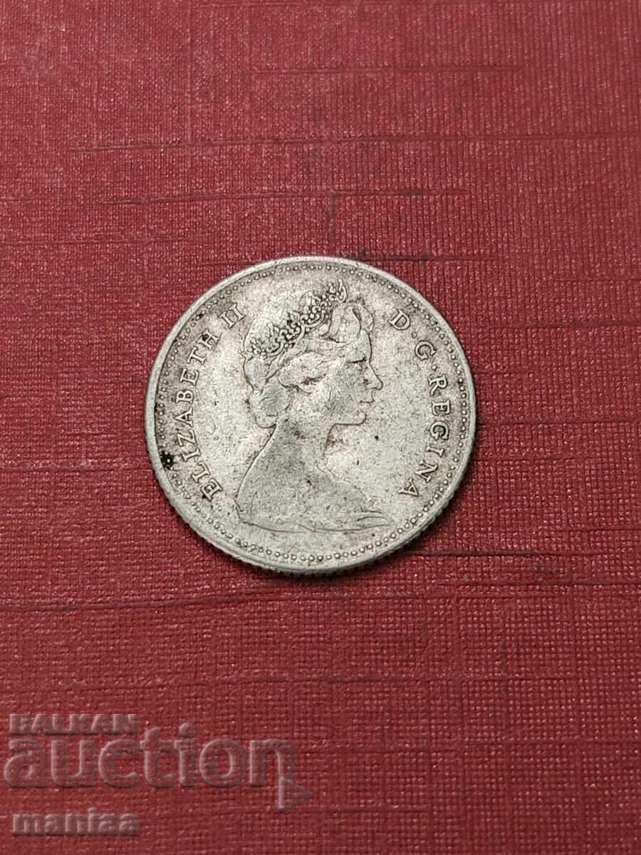 Livrarea 10 cenți 1965 Canada Argint!