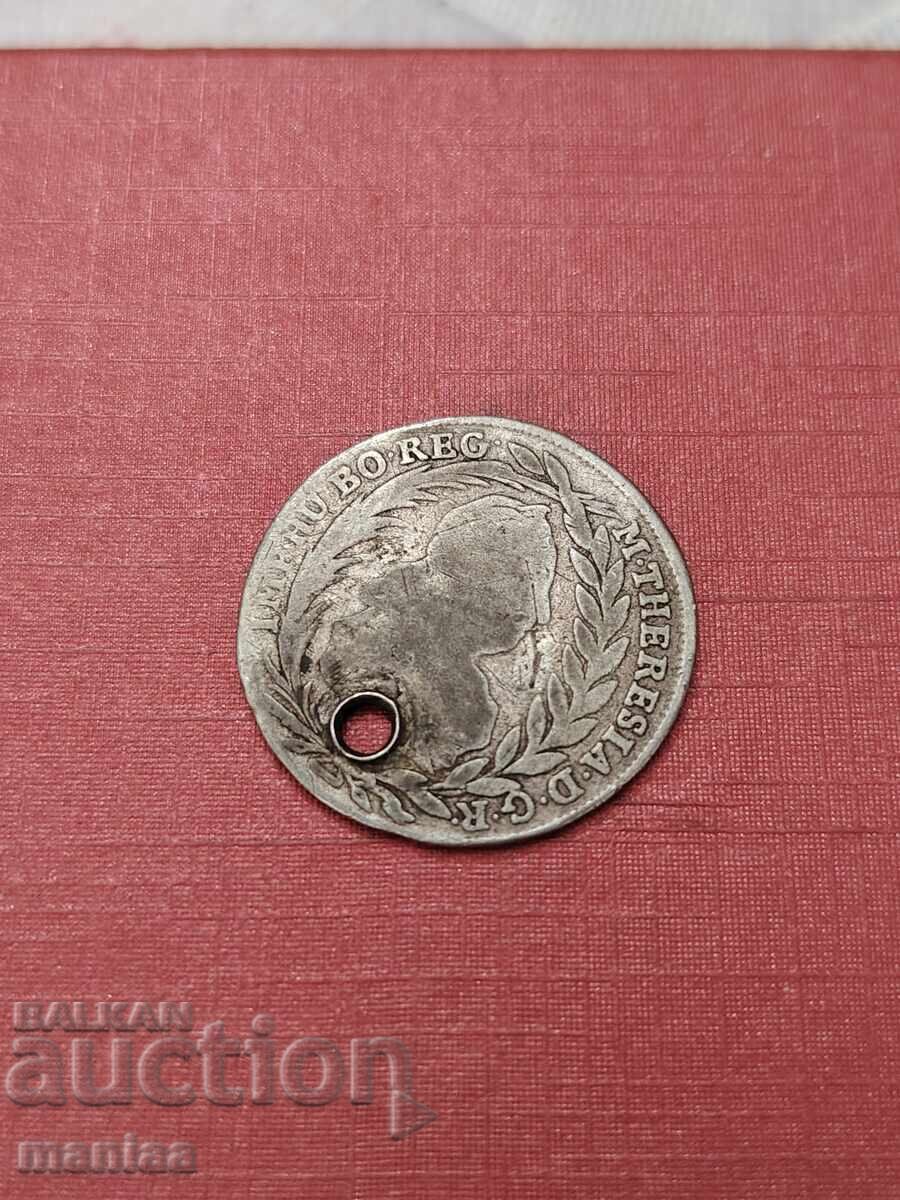 Licitație 1/3 taler 1780 Argint