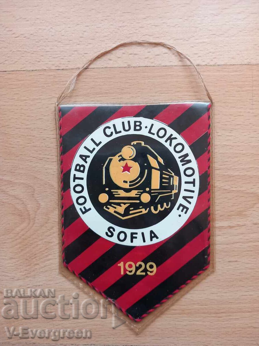Старо футболно флагче Локомотив София английски с цена € 0.01 | 0.02 лв.