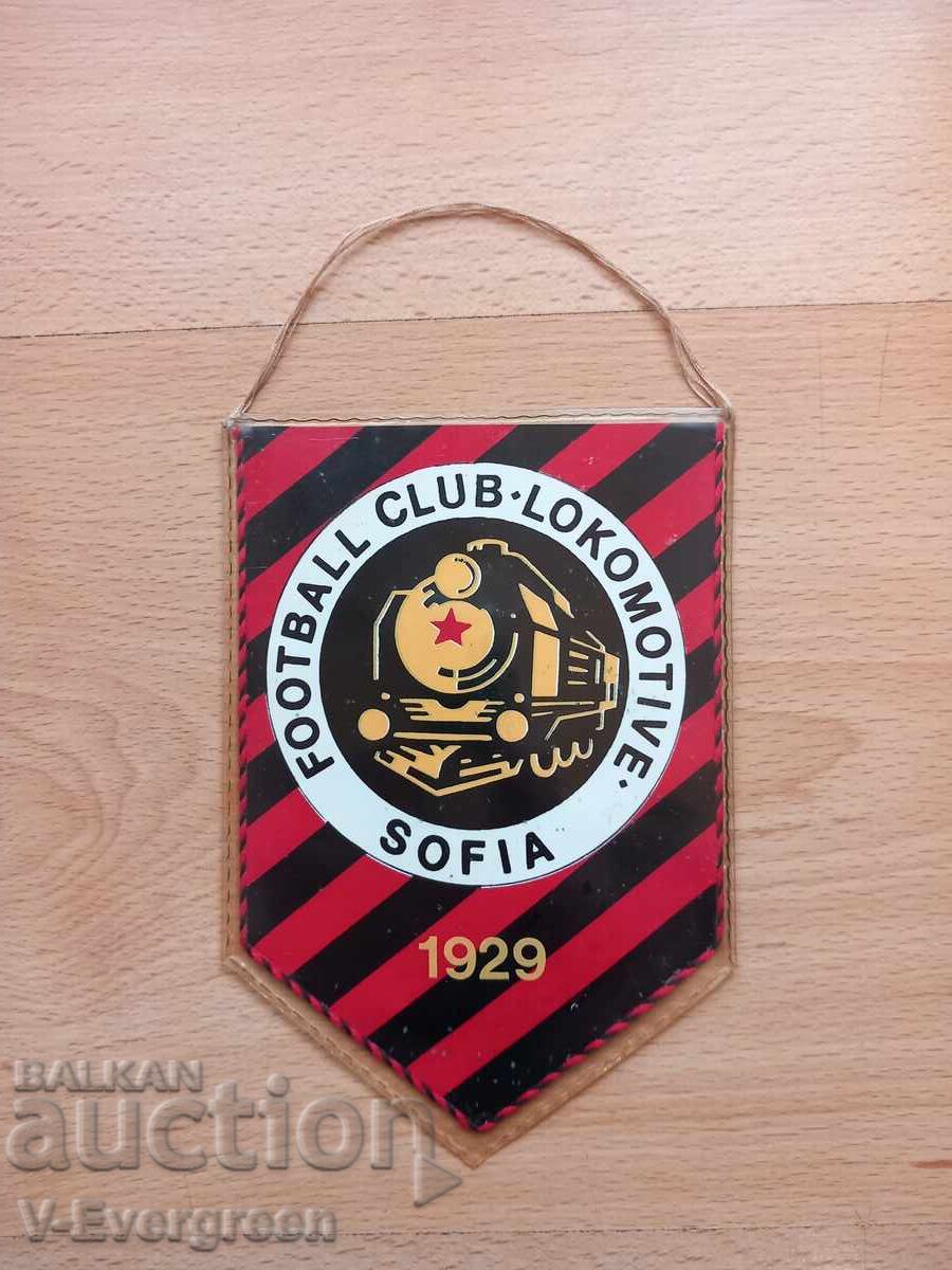 Старо футболно флагче Локомотив София английски