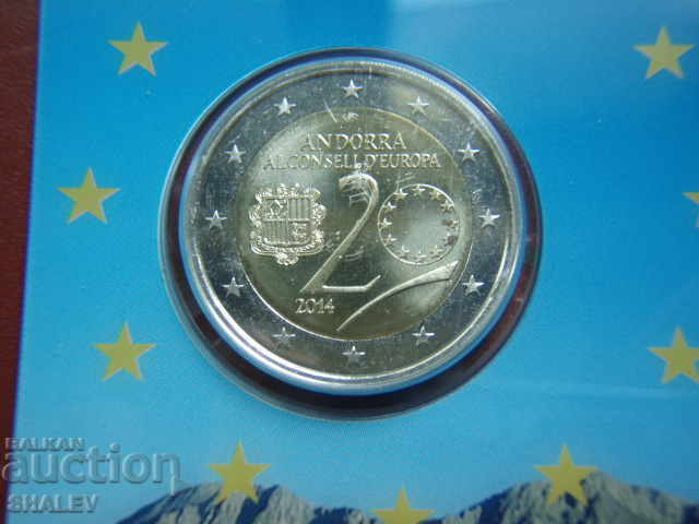 Licitație 2 Euro 2014 Andorra „20 de ani în UE” (Andorra) - Unc (2 euro)