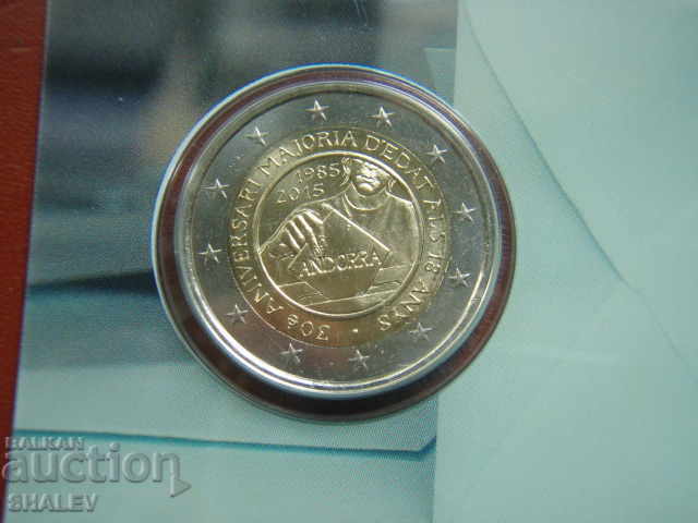 Доставка на 2 Euro 2015 Andorra "30 years" (1) /Андора/ - Unc (2 евро)