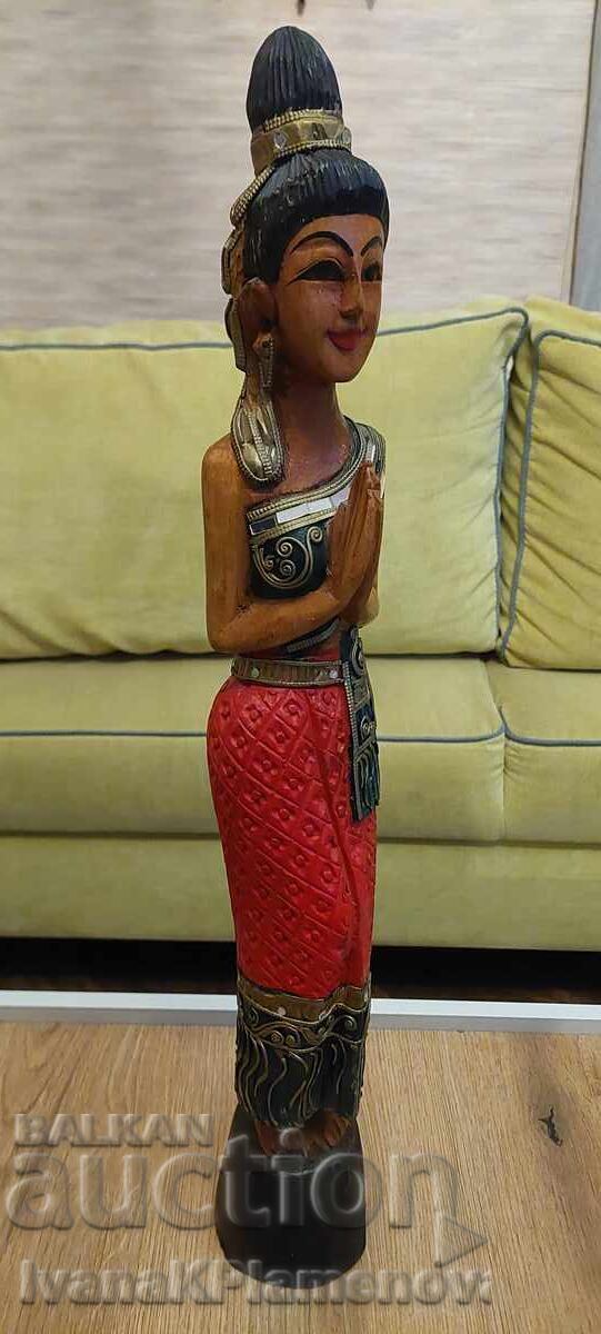 Дърворезба за ценители височина 65см с цена € 35.00 | 68.45 лв.