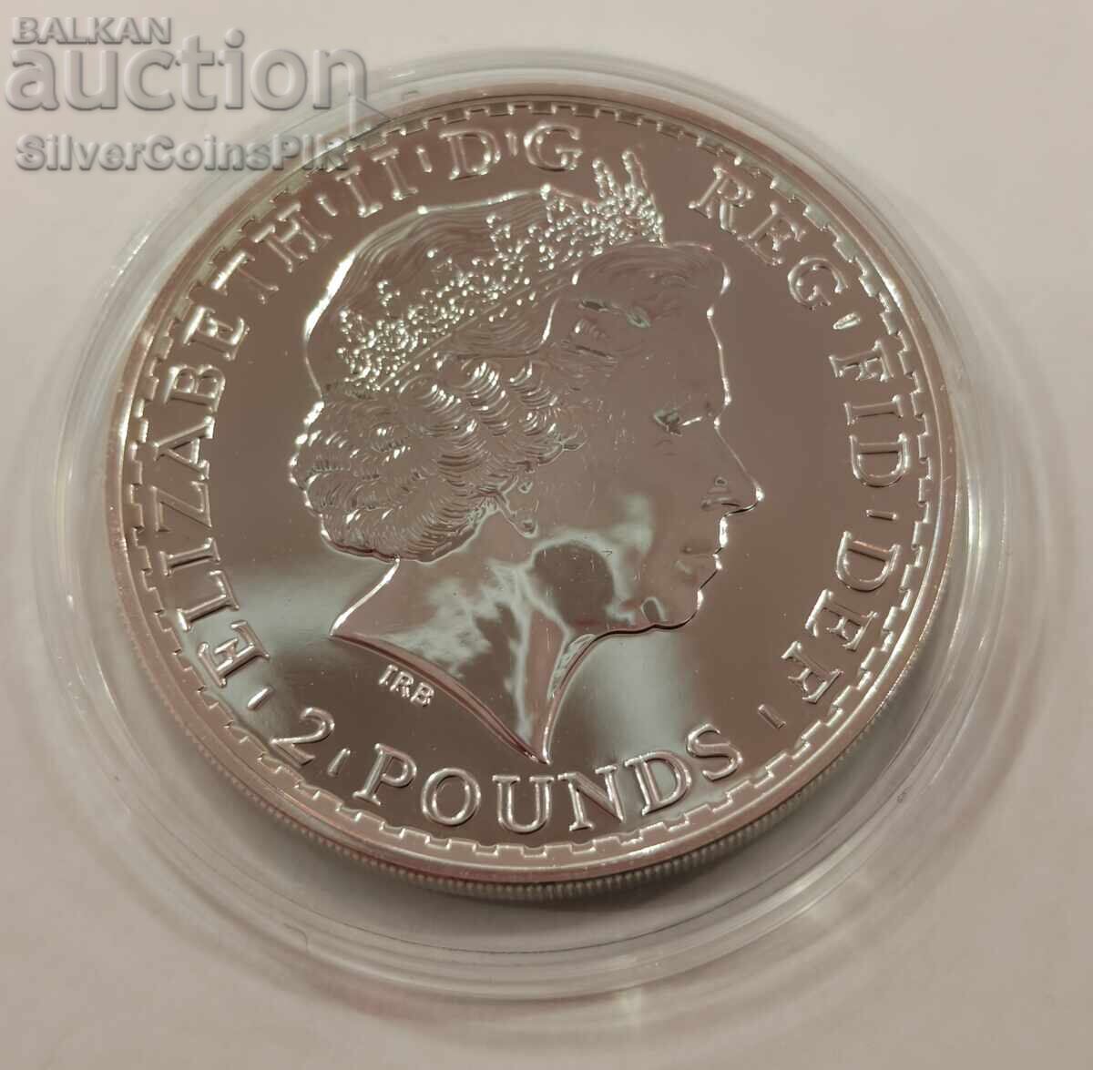 Silver 1 oz Britannia 2013 UK 2 pounds - 6
