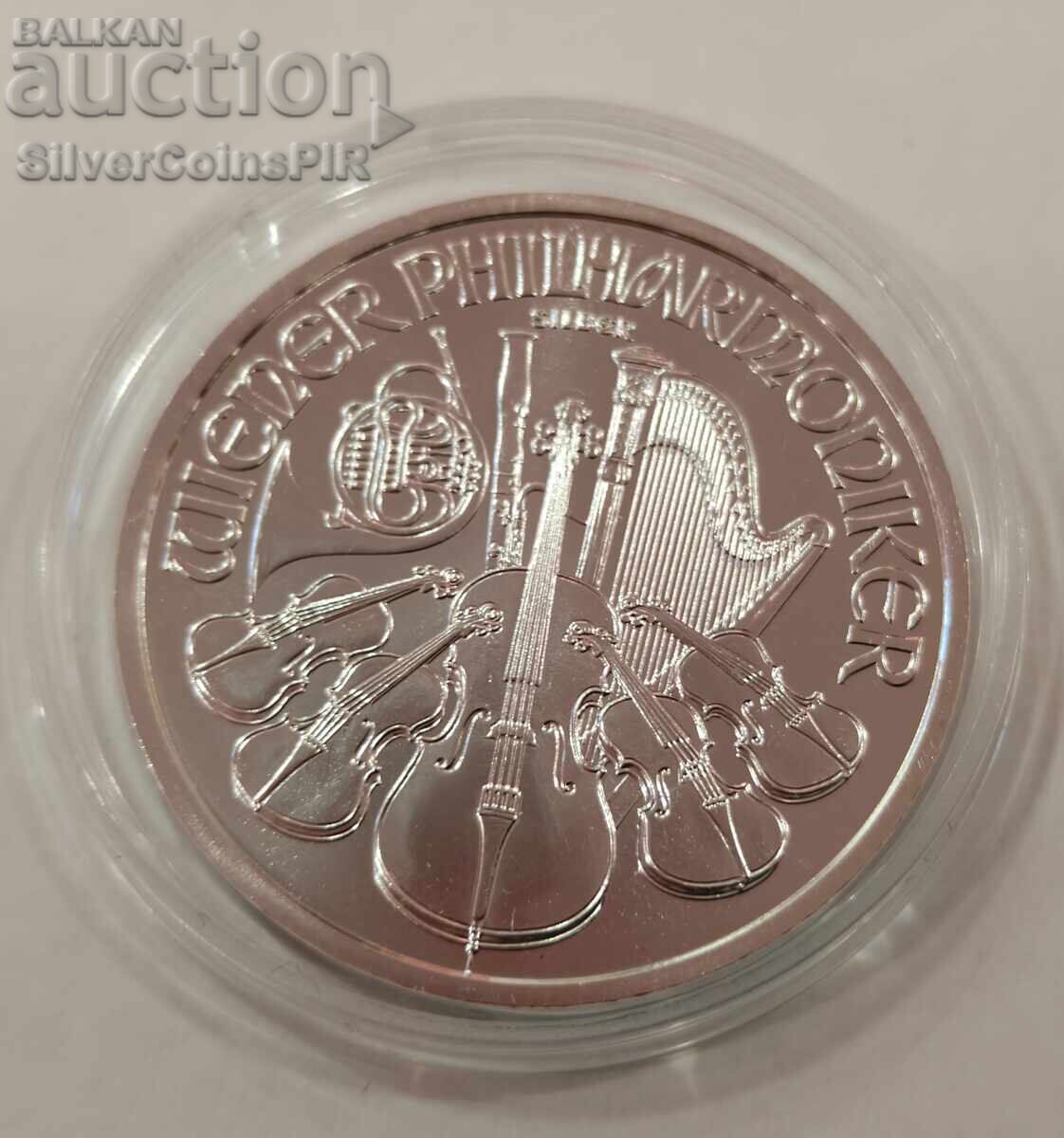 Auction  Silver 1 oz Vienna Philharmonic 2013 Austria 1.5 Euro