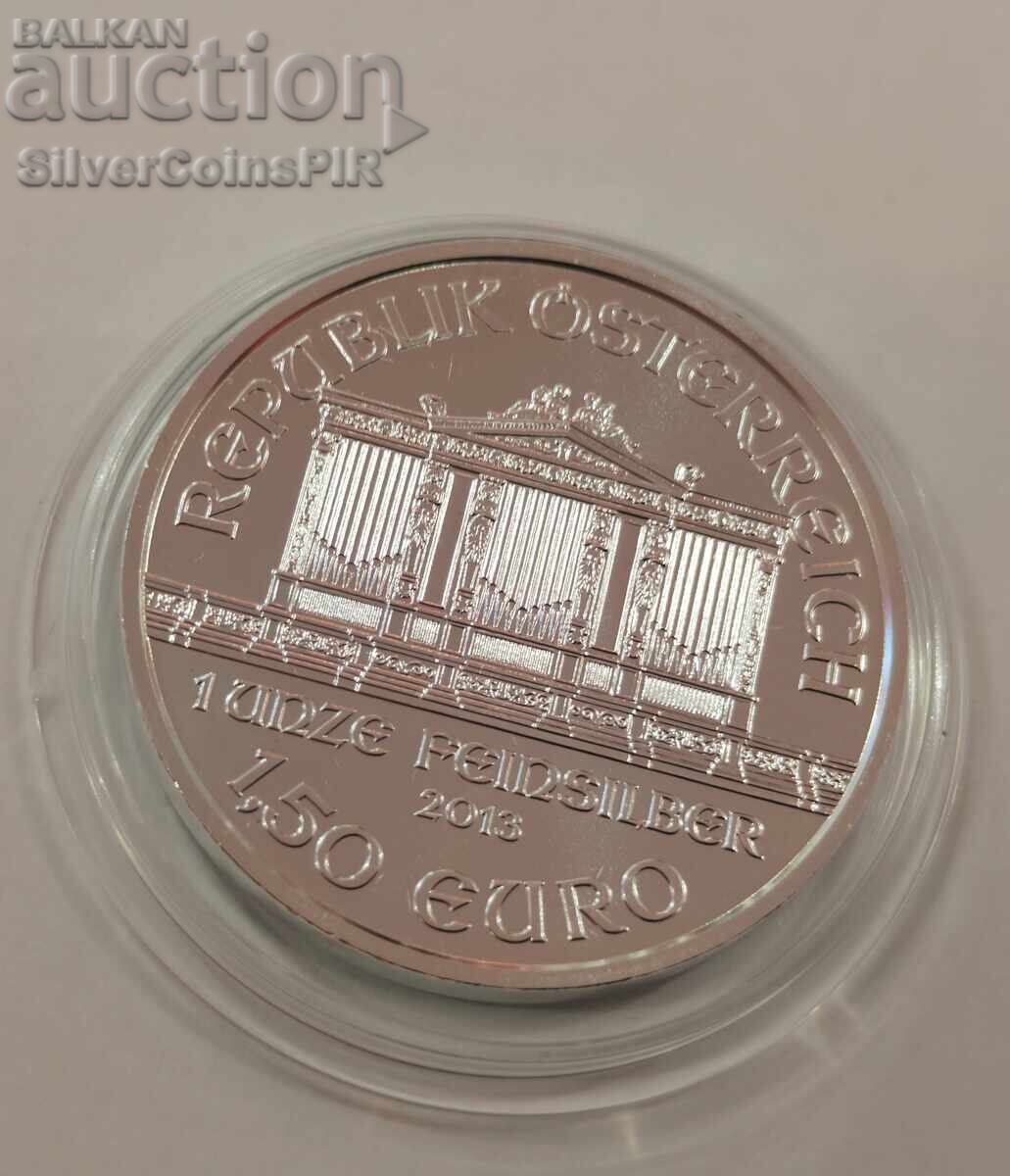 Delivery of Silver 1 oz Vienna Philharmonic 2013 Austria 1.5 Euro