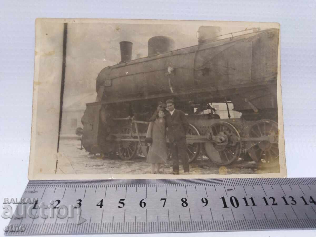 1929 TRAIN, LOCOMOTIVE, RUSE, AUTHENTIC TSARIST PHOTO