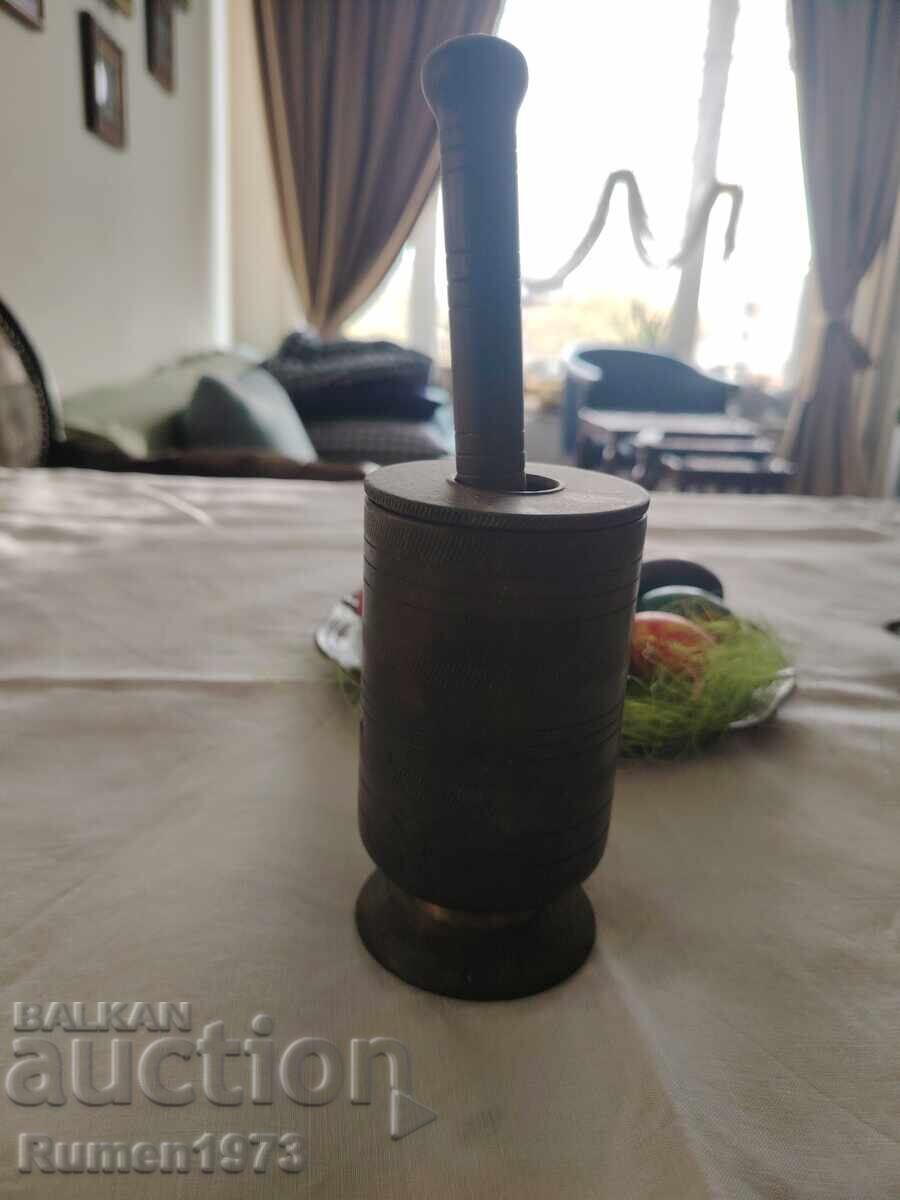 Unique, old mortar with a lid RRR