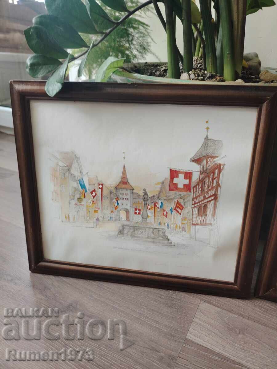 Аукцион Картини швейцарски мотиви, два броя