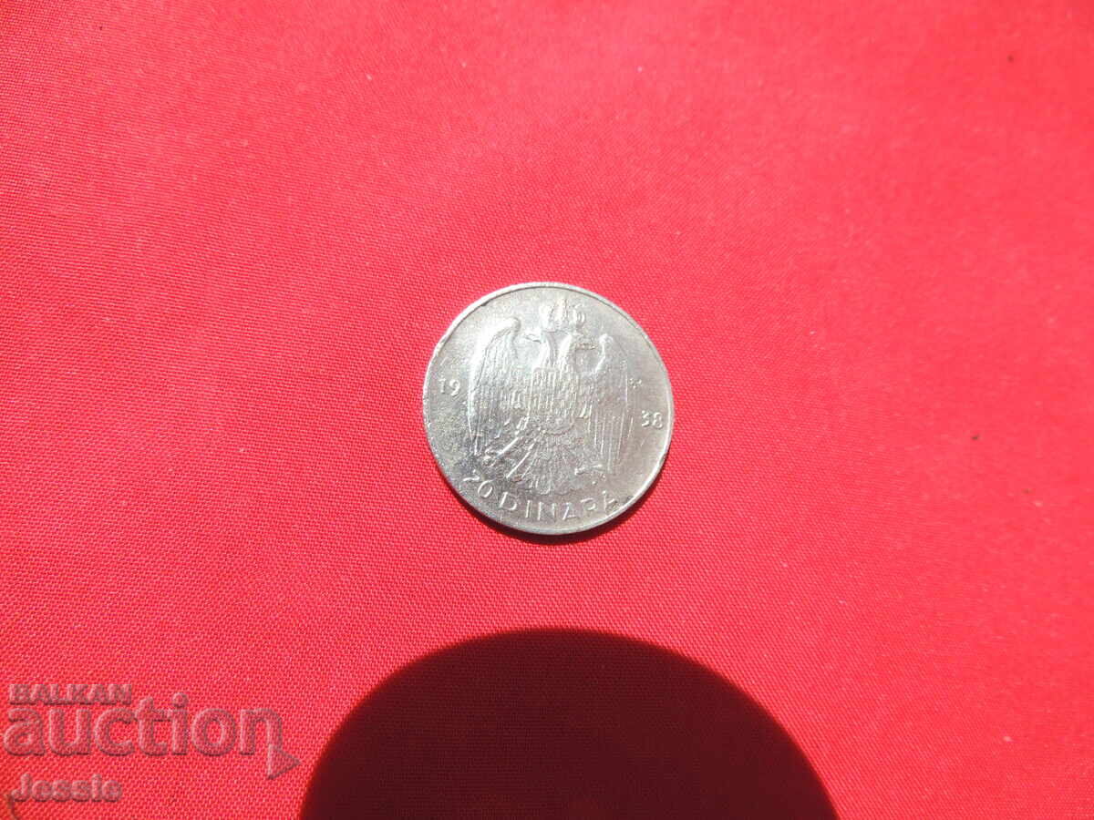 20 Dinars 1938