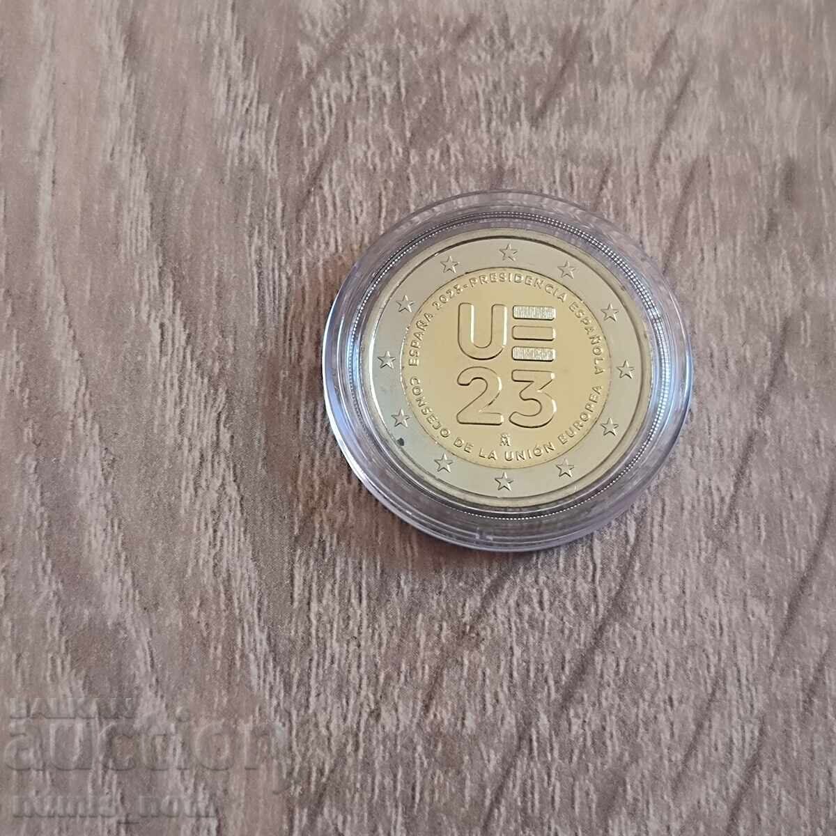 Испания 2 евро 2023 Европредседателство