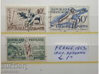 1953, Franța, urme de șarniere filatelice