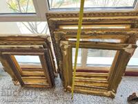 7 BUCĂȚI RAMĂ VECHE MARE ȘI 5 BUCĂȚI STICLĂ