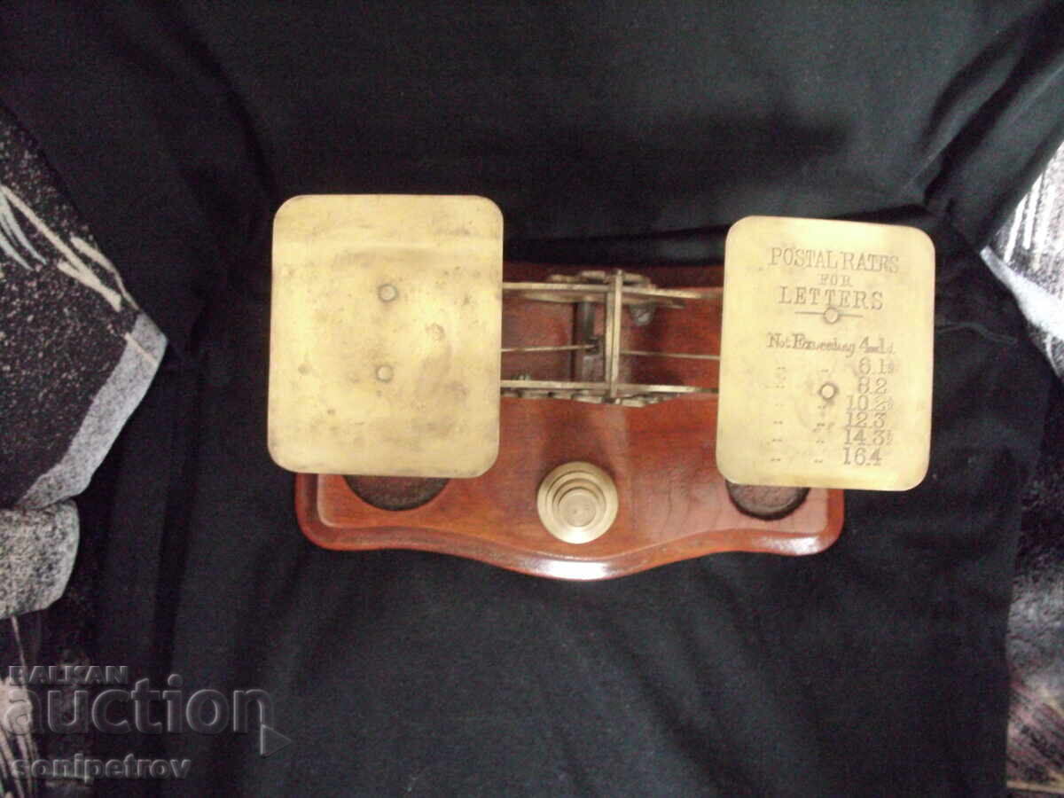 Стара английска пощенска везна. с цена € 150.00 | 293.37 лв. Стара английска пощенска везна. с цена € 150.00 | 293.37 лв.