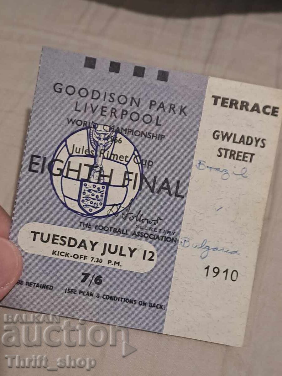 Brazilia contra Bulgaria - Campionatul Mondial 1966