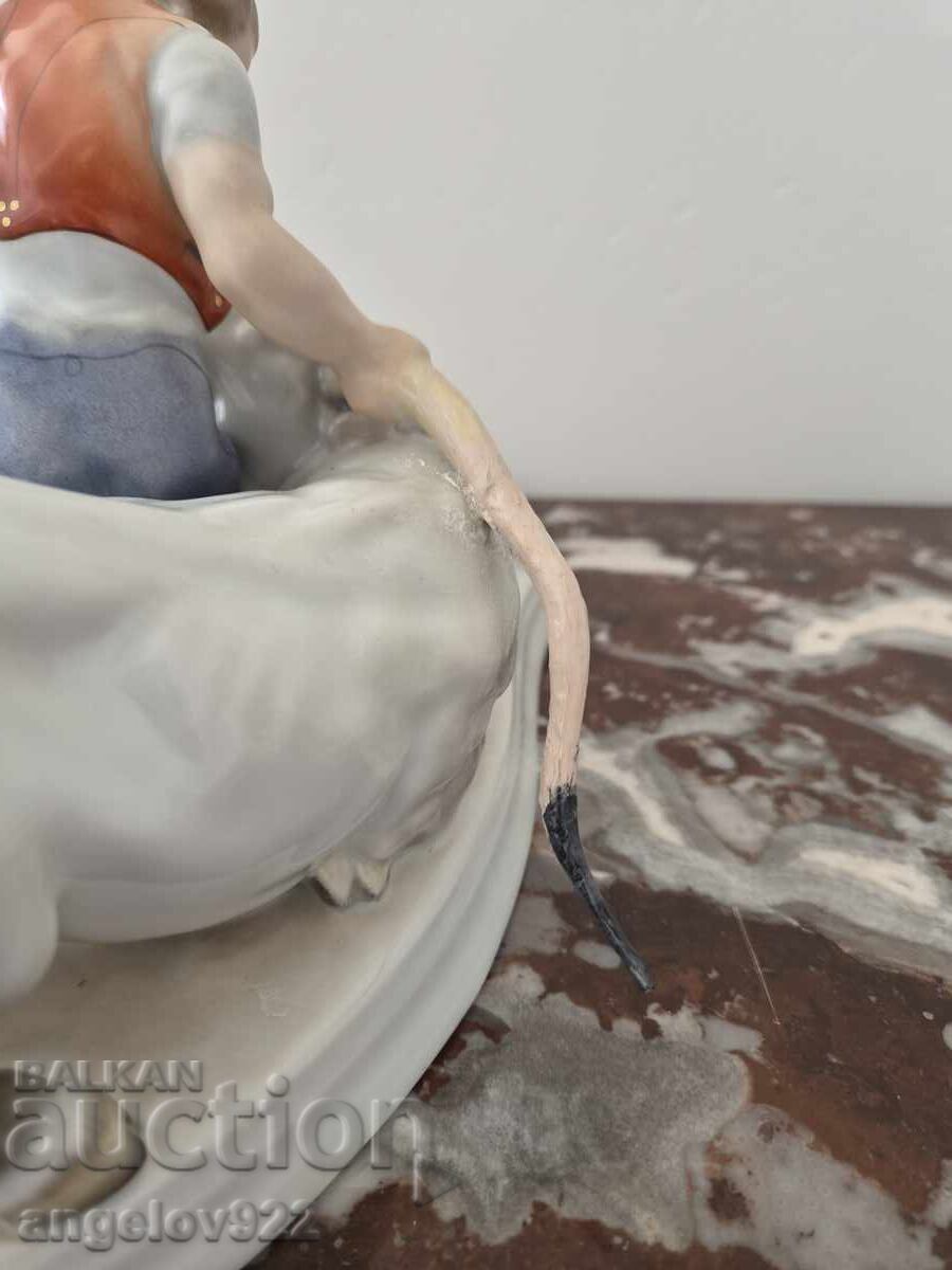 Унгарска порцеланова фигура статуетка HEREND - 6