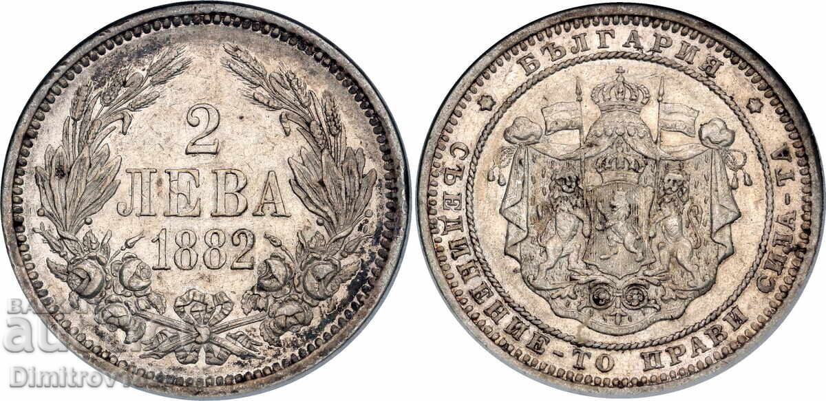 2 Λέβα 1882 NNC MS60