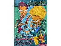 Edgar Gomez - tehnică mixtă, semnată, 2025