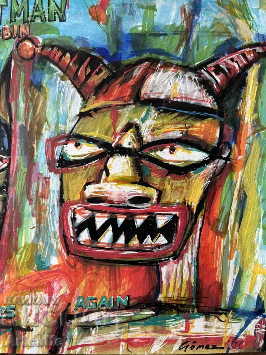 Auction  Edgar Gomez - mixed media, signed, 2025