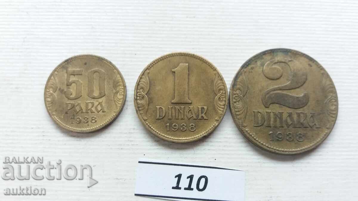 50 de bani 1 și 2 dinari 1938 cu preț € 3.49 | 6.83 BGN