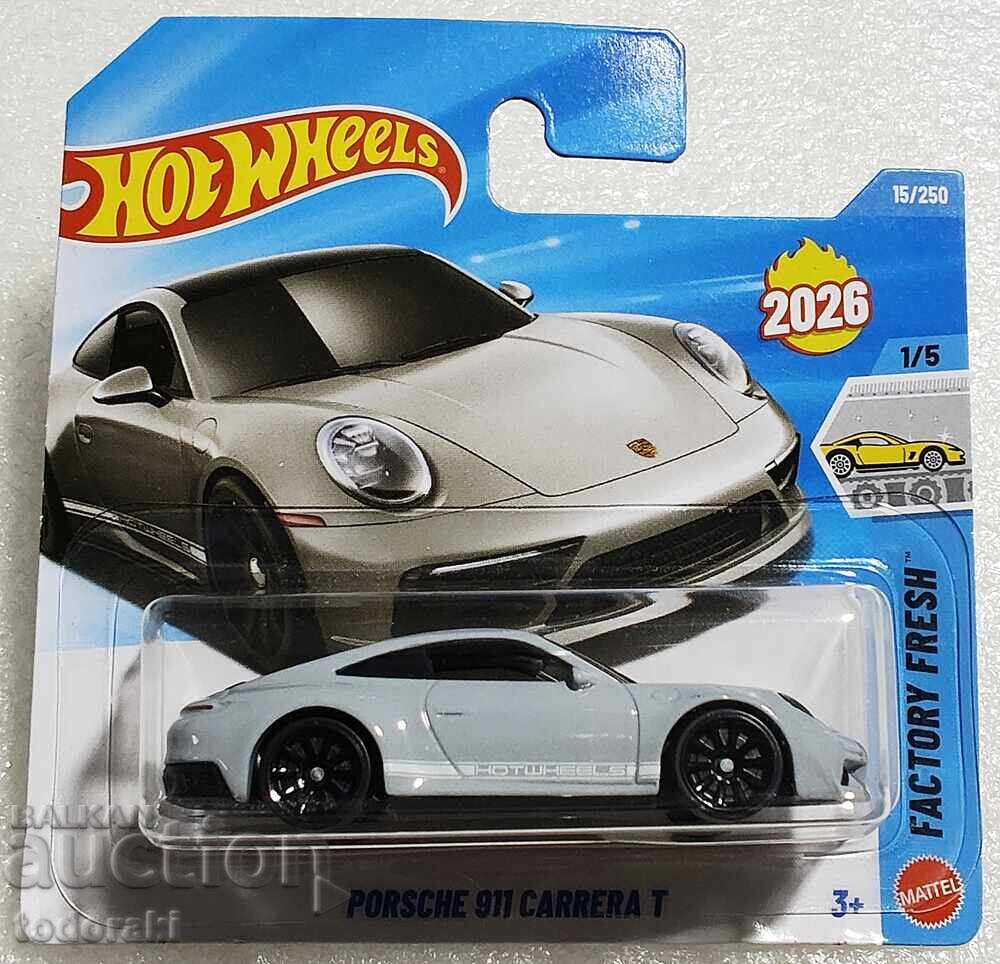 Hot Wheels Porsche 911 Carrera T Mașinuță Hot Wheels 1:64 Porsche