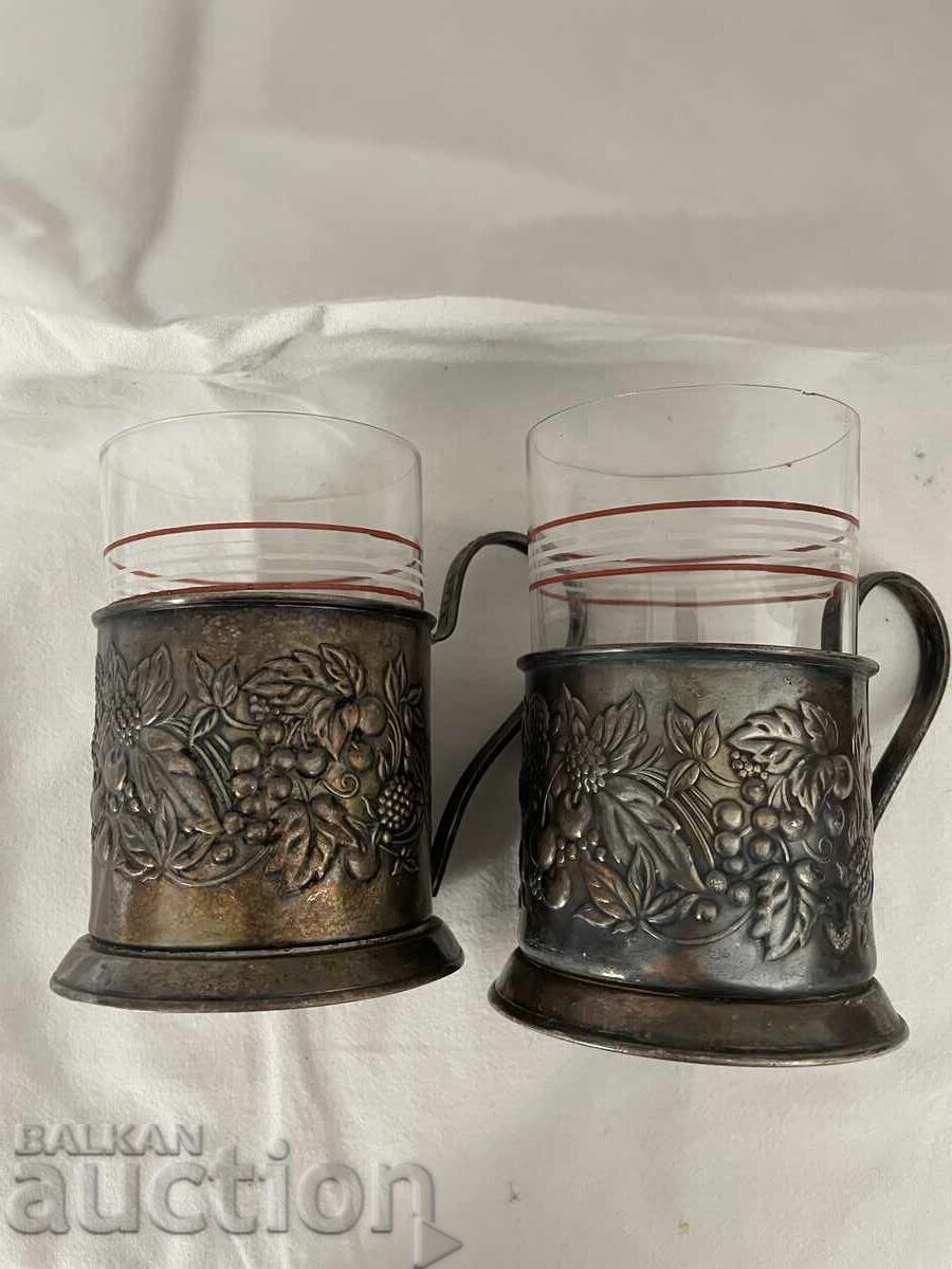 Licitație Suporturi pentru pahare cu pahare - URSS, 2 bucăți