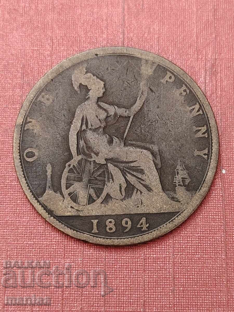 1 Penny 1894 cu preț € 20.00 | 39.12 BGN