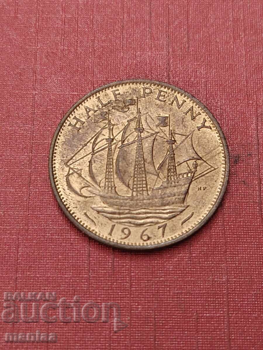 1/2 Penny 1967 with price € 3.00 | 5.87 BGN