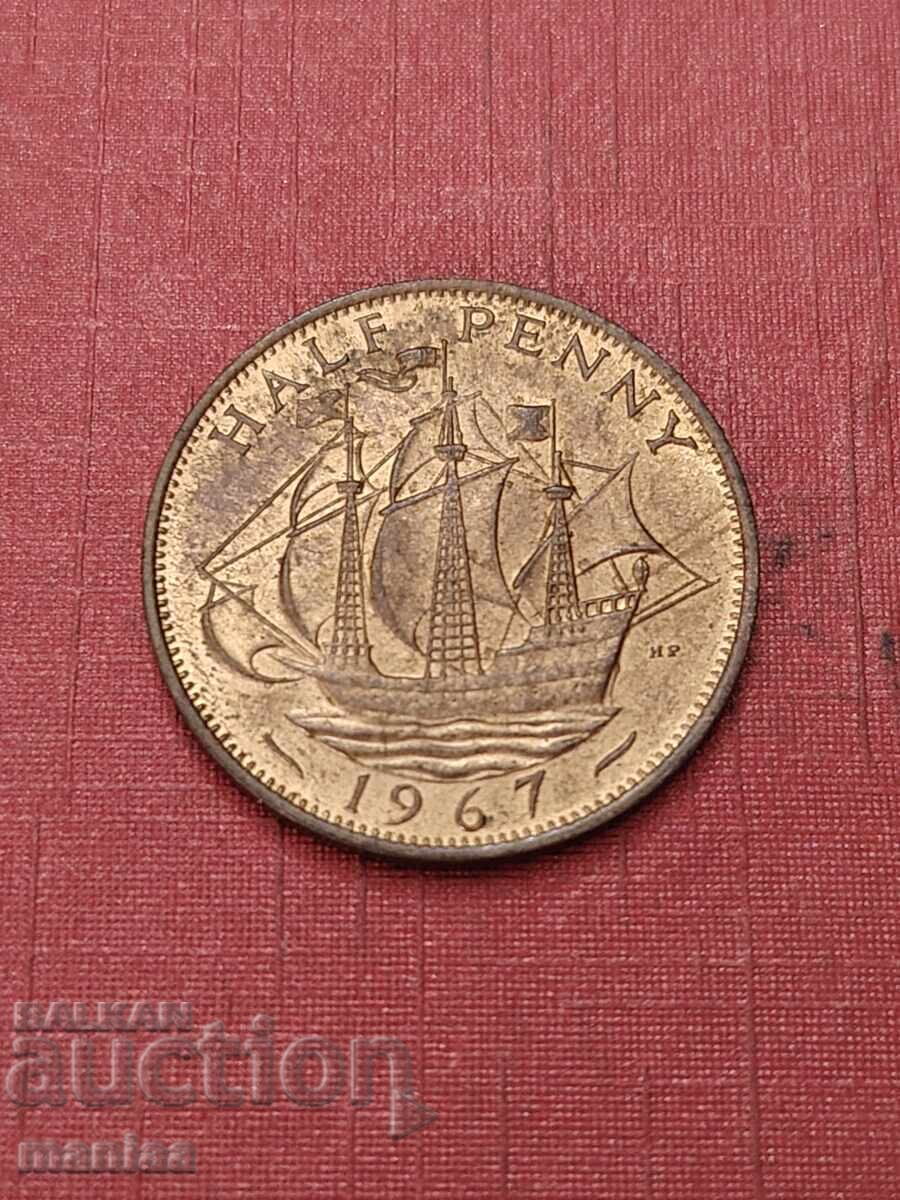 Auction  1/2 Penny 1967