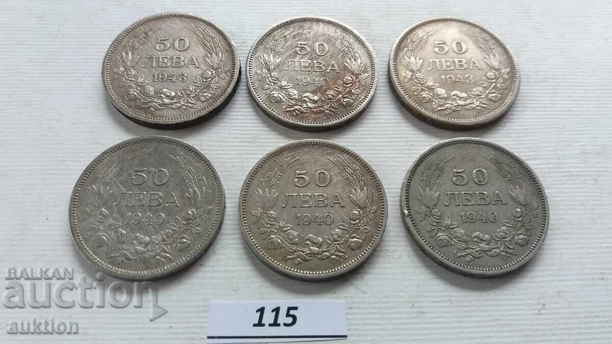 Livrarea LOT DE 50 LEVA ANII 1940 ȘI 1943