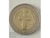 2 euro Cyprus 2018 and 10 ¢ 2008