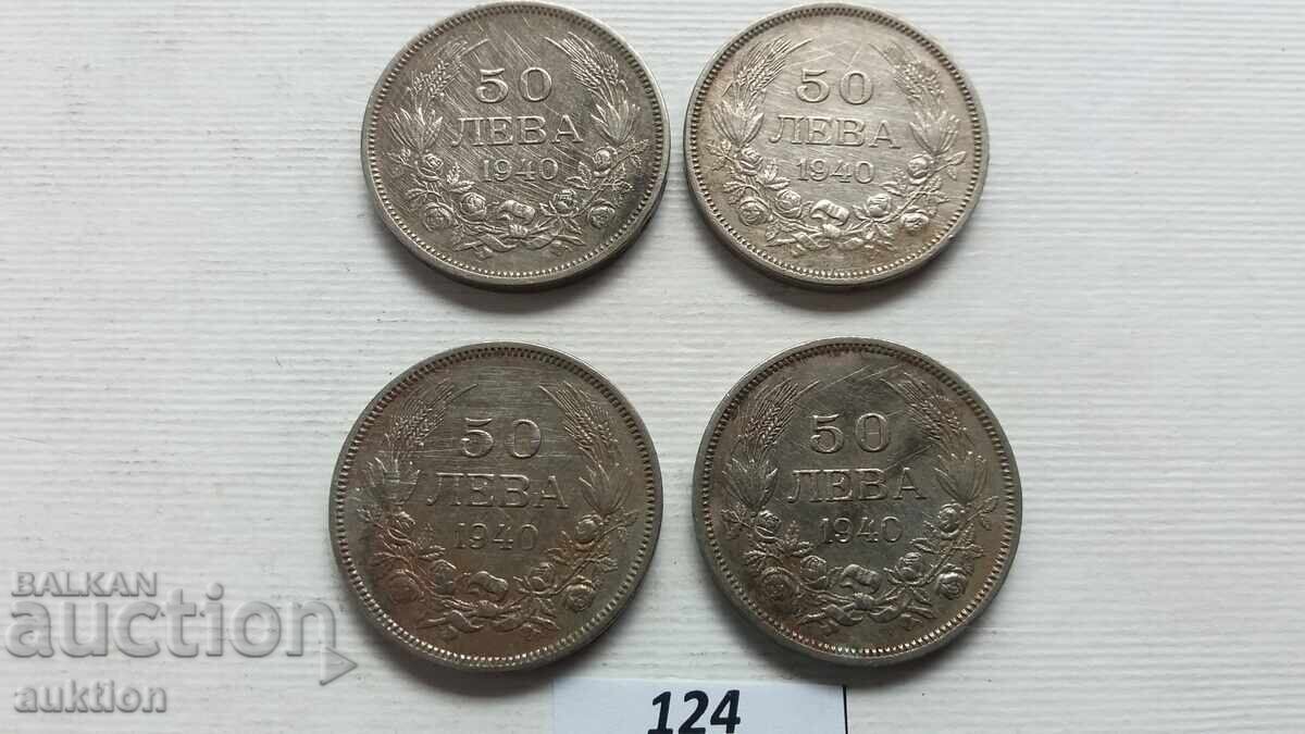 50 LEVA 1940 - 4 BUCĂȚI