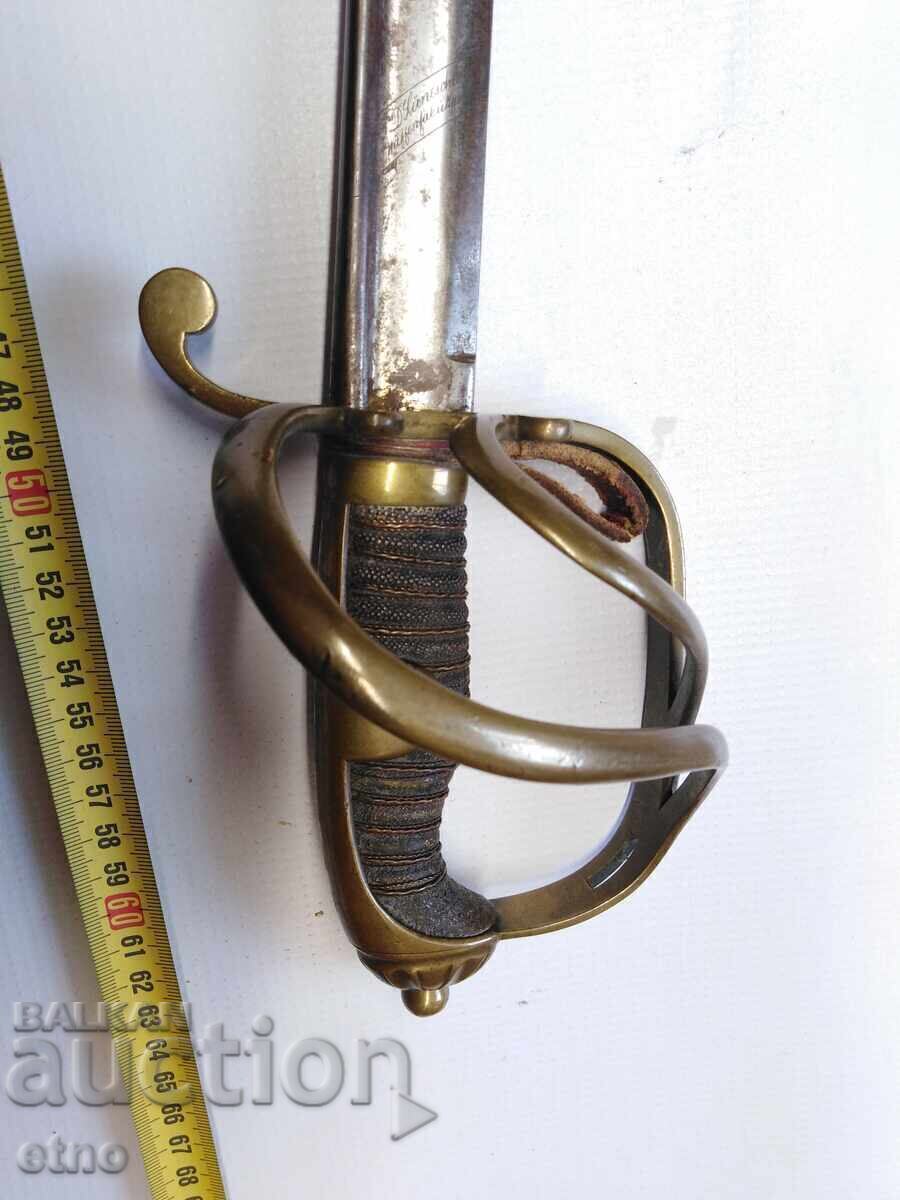 Delivery of OLD GERMAN SABER "SOLINGEN", KNIFE, BLADE, YATAGAN