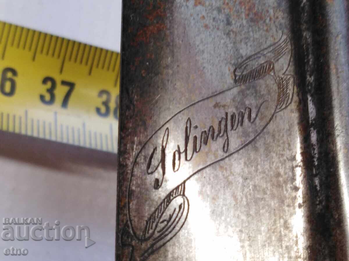 OLD GERMAN SABER "SOLINGEN", KNIFE, BLADE, YATAGAN - 6