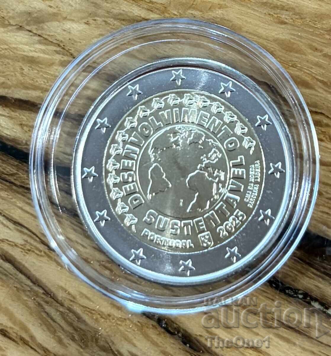 2 EURO COIN PORTUGAL 2025 SUSTAINABLE DEVELOPMENT