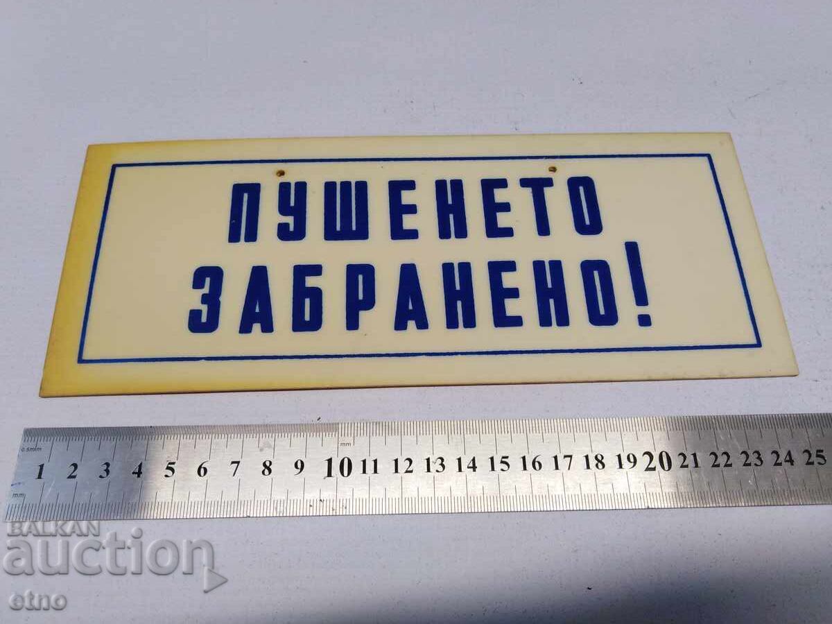 PANOU SOCIAL - "FUMATUL INTERZIS", panou, semn, număr