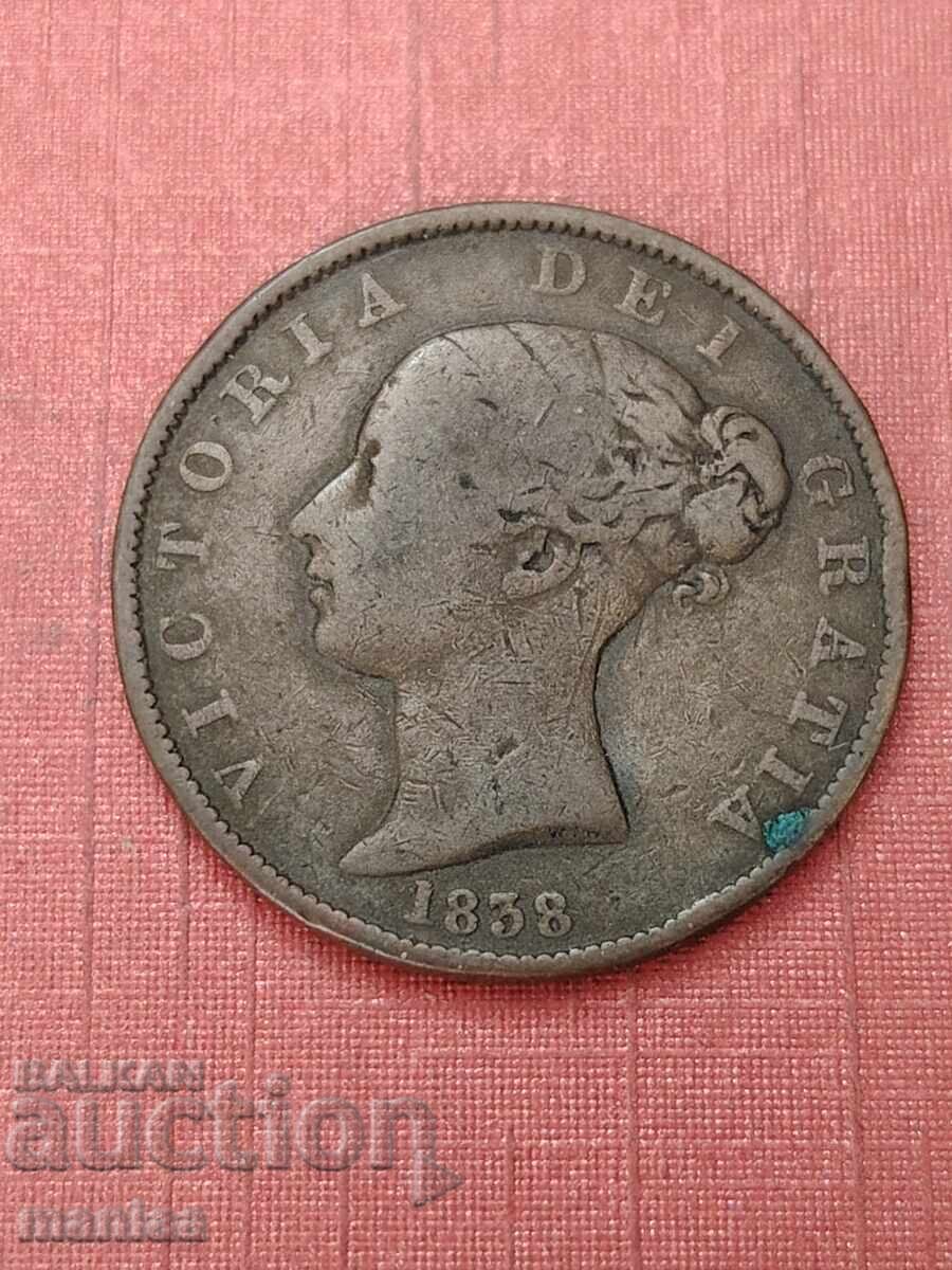 1/2 Penny 1838