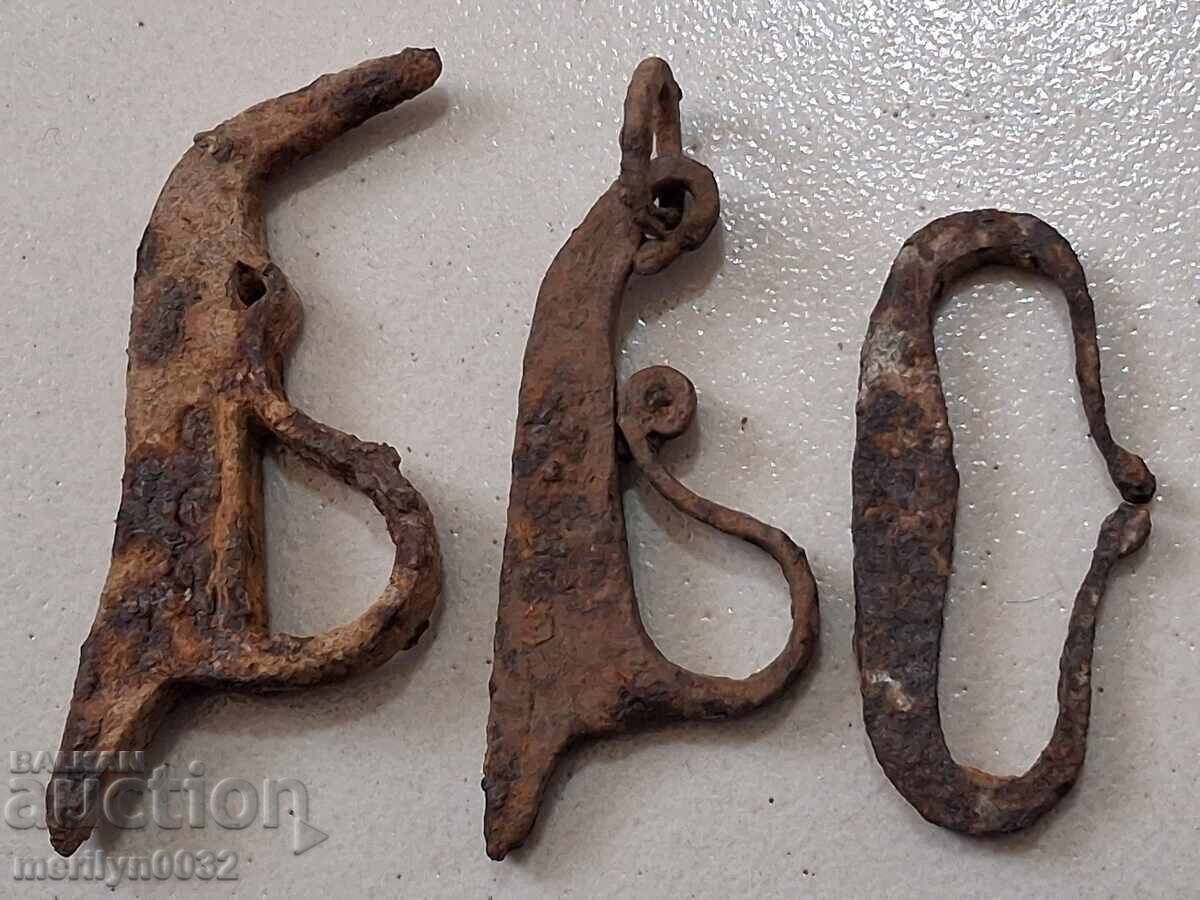 Amanete vechi de 200 de ani, amnare, amnar, fier forjat - 5