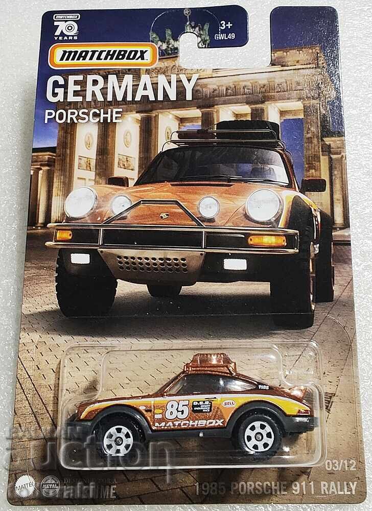 Matchbox 1985 Porsche 911 Rally 1:64 Matchbox Porsche Raliu