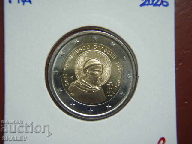 Аукцион 2 Euro 2026 Italy "Fran d'Assisi" /Италия/ (2)- Unc (2 евро)