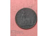 1  фартинг 1865 г